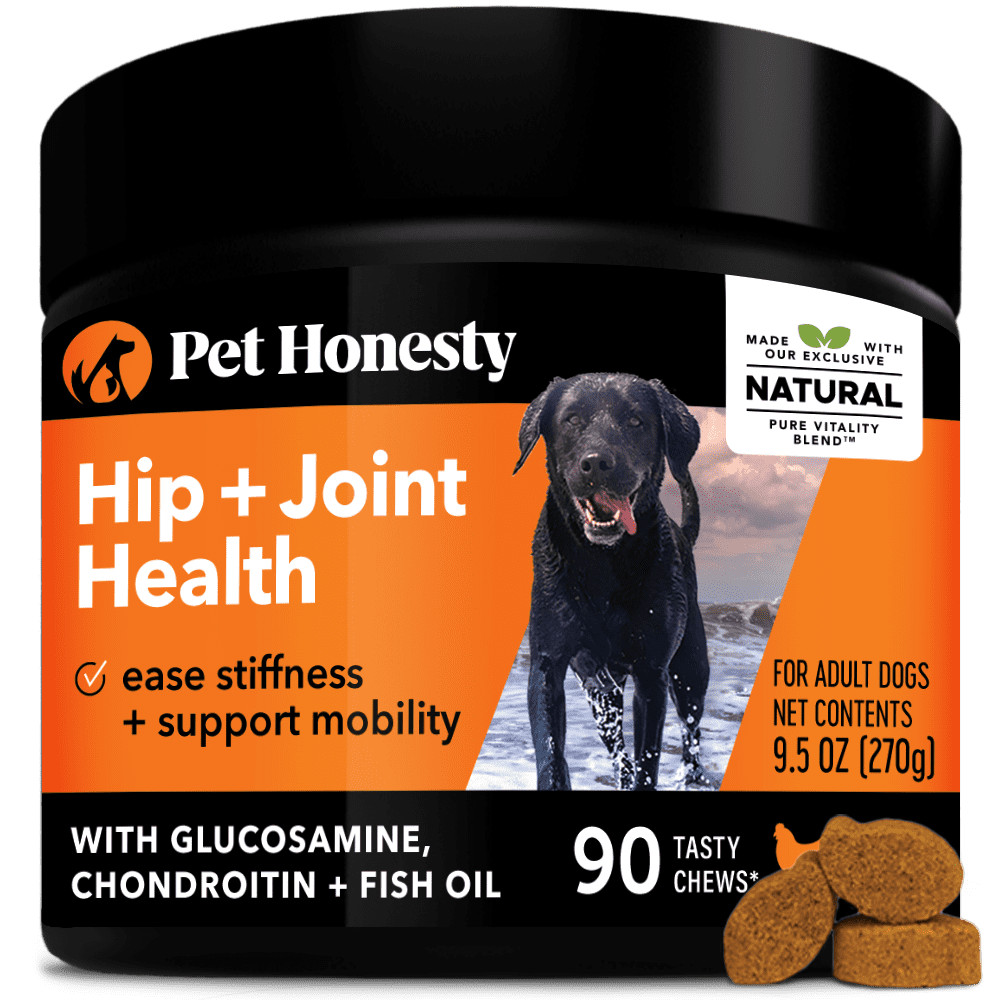 Pet Honesty Dog Hip & Joint Health Glucosamine Soft Chews, Chicken, 90