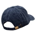 thumbnail image 4 of Two Glasses of Wine Embroidered Unstructured Pigment Dyed Cotton Cap - Navy OSFM, 4 of 5
