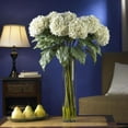 thumbnail image 2 of Nearly Natural Hydrangea Silk Flower Arrangement, White, 2 of 2