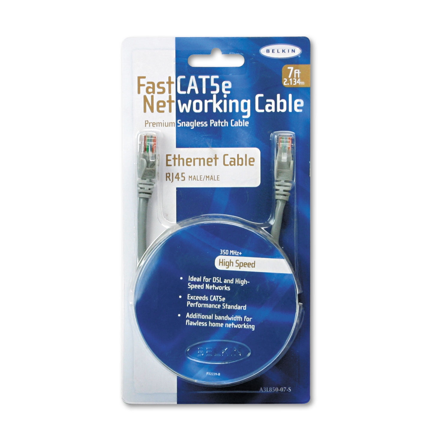 BELKIN A3L791-02-YLW Patch Cable 2FEET Male//Male Yellow