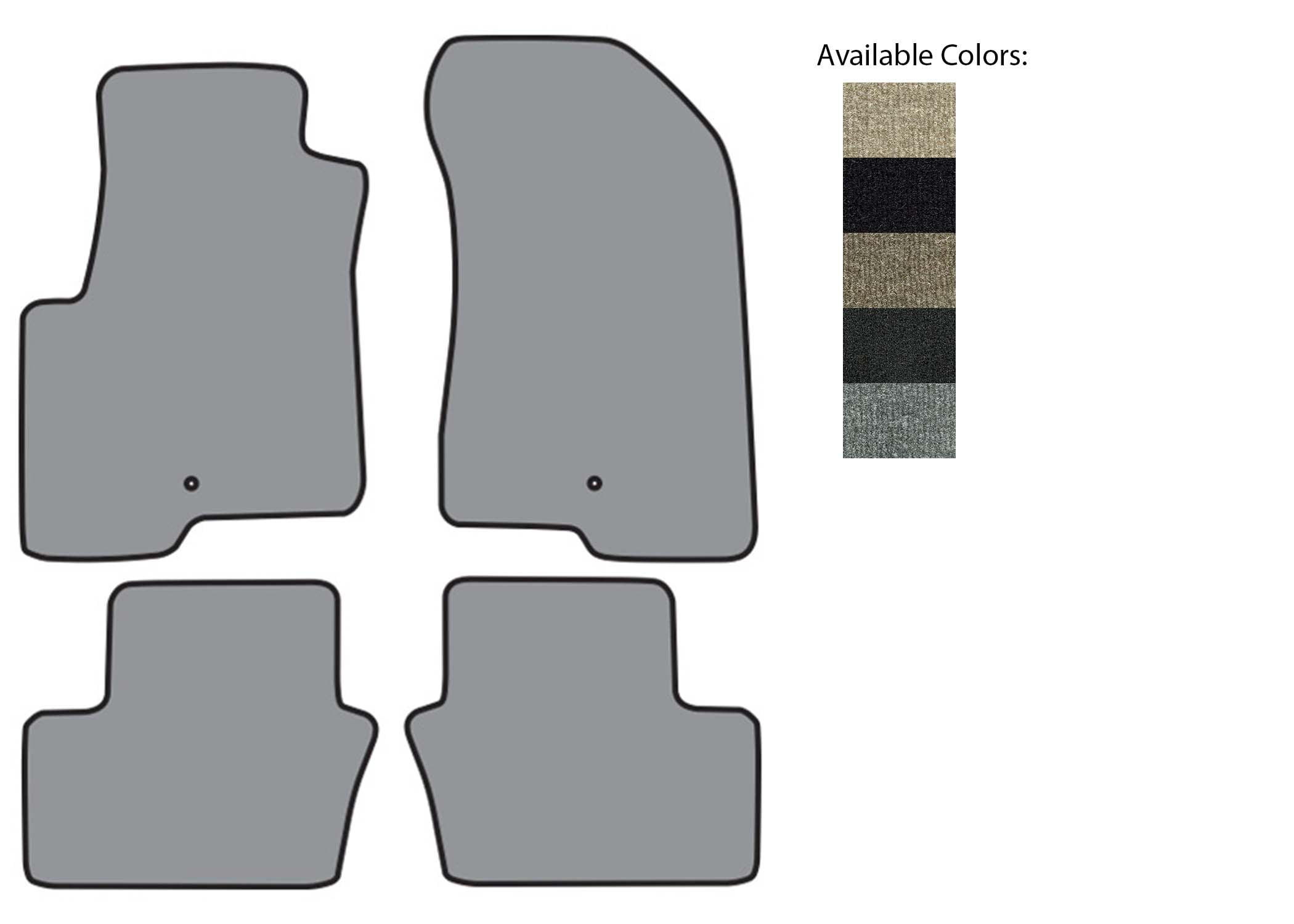 20072017 Jeep Patriot Floor Mat 4pc (P603 P603R) 912 Ebony Cutpile