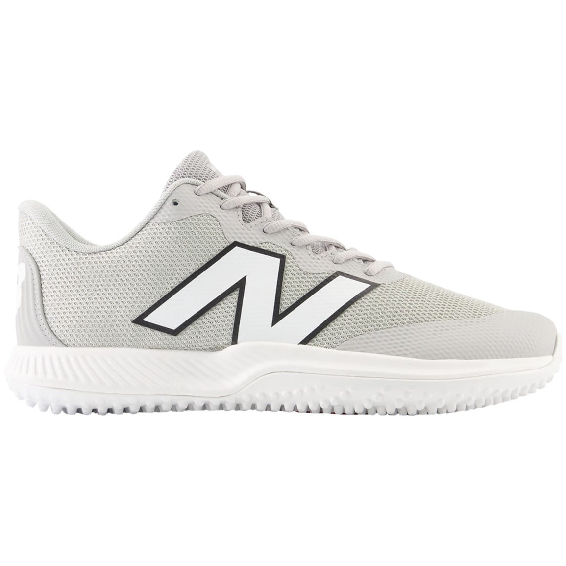 New Balance Mens FuelCell 4040v7 Turf Trainer Baseball Shoes Grey/White 12