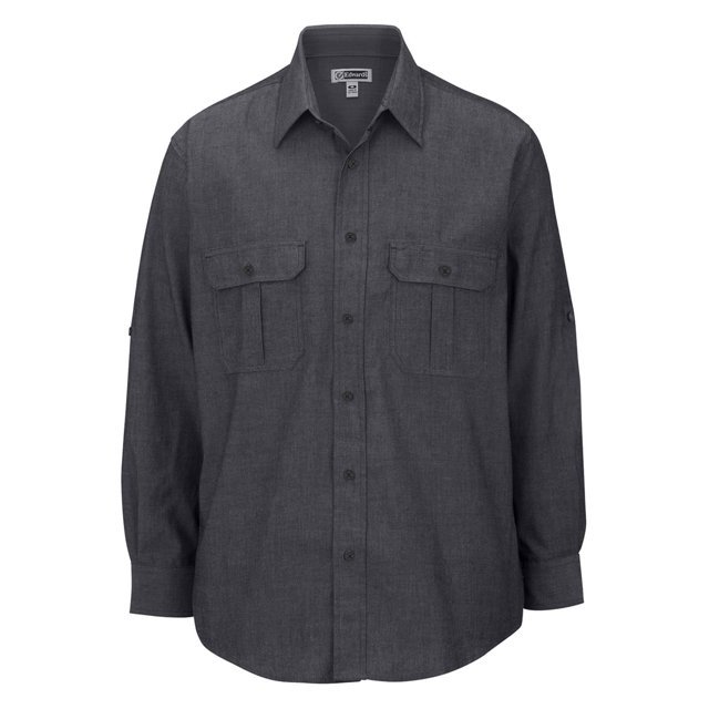 EDWARDS Chemise à Manches Retroussables en CHAMBRAY pour Hommes