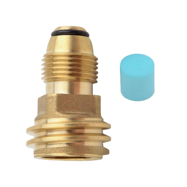El adaptador del tanque de propano convierte el calentador de latón de ajuste de resistencia a la presión fuerte 33mm x 52mm Zulema El adaptador del tanque se convierte