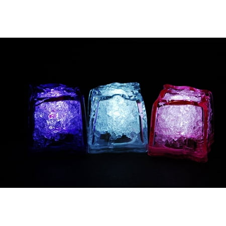 Cube 3 Light - Brand 3 Mode Jewel Color Tinted Girls Night Out Theme LED Light Up Ice Cubes- 3 Pack, Only the original LiteCubes brand! Not those cheap Chinese knock offs other.., By LiteCubes,USA