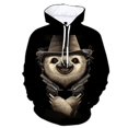 thumbnail image 3 of Sudadera con estampado 3D de animales divertidos y perezosos, linda sudadera con capucha Bradypod para hombres, ropa informal para mujeres, ropa de calle con capucha para niños, 3 of 5