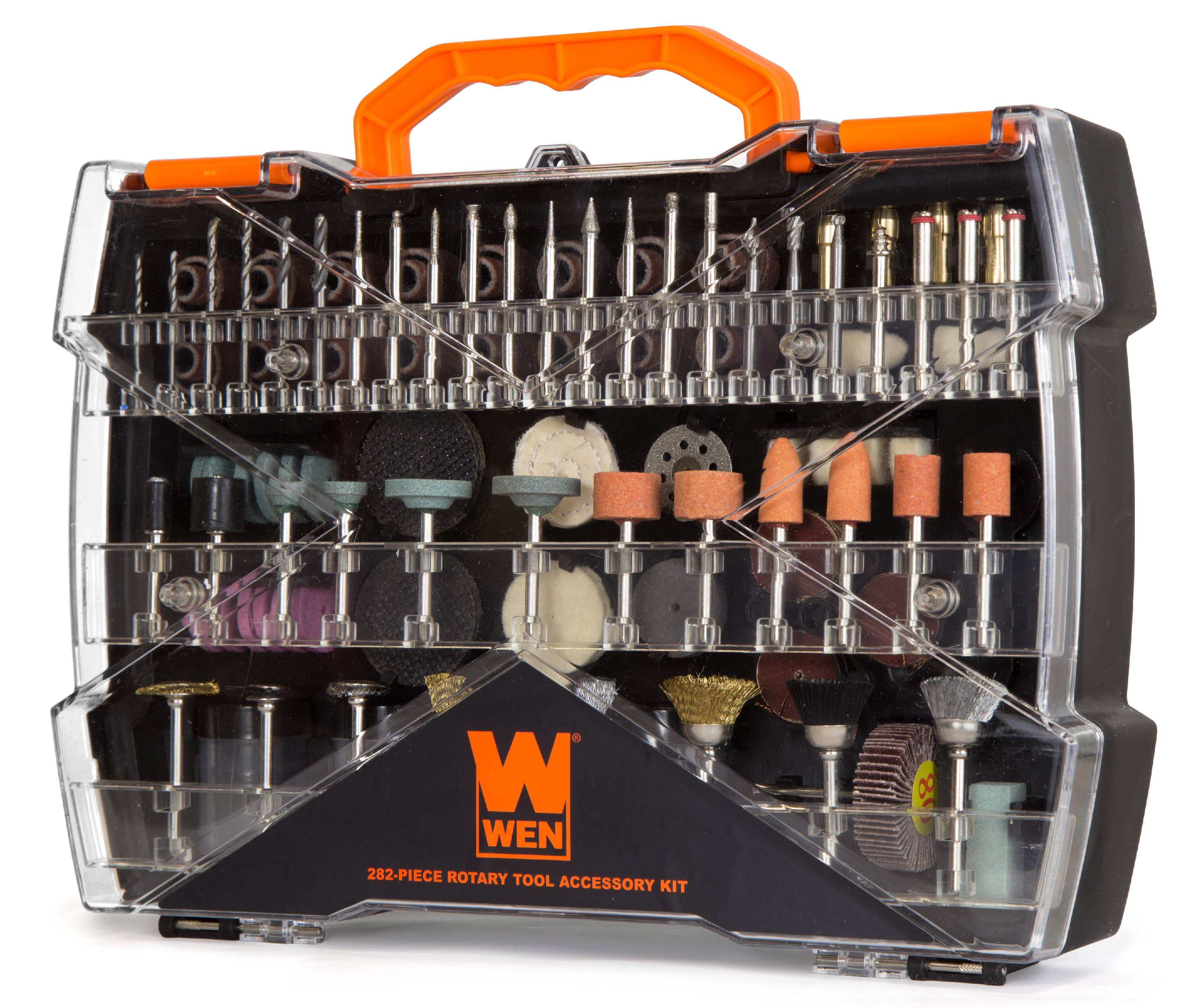 WEN 230327A 327-Piece Rotary Tool Accessory Kit with Carrying Case