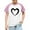 #0217-Pink, variant on hengsof Children and Girls Clothing Love Printed Short Sleeve Round Neck Tops Color Block Tops