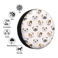 thumbnail image 4 of Gukieu Bulldog Face Print Car Tire Cover, Adjustable Waterproof and Dustproof Tire Protection Cover, Suitable for SUV, Truck, Van-16 inch, 4 of 6