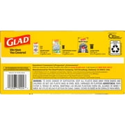 Glad ForceFlex 13-Gallon Drawstring Tall Kitchen Trash Bags, 40 Bags