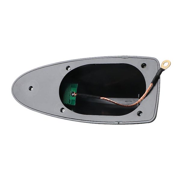 Antena de aleta de tiburón para decoración de coche con radio de señal, amplificador de poste de antena de techo especial para vehículo universal, Banban negro ShuxiuWang 8390605873379