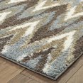 thumbnail image 5 of Oriental Weavers Verona Area Rug - 004D6 - 9'10" x 12'10" - in Gray/ Taupe - Plush Soft Shag, Modern Style, Stain Resistant, Cushion Feel, Family, Dining, Living Room Rug, 5 of 5