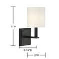 thumbnail image 6 of Waverly 1-Light Wall Sconce in Matte Black, 6 of 6