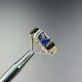 thumbnail image 2 of ClassicGems 1.50 CT Emerald Cut Lab Created Blue Sapphire 14K White Gold Plated 925 Sterling Silver Men's Solitaire Ring, 2 of 2
