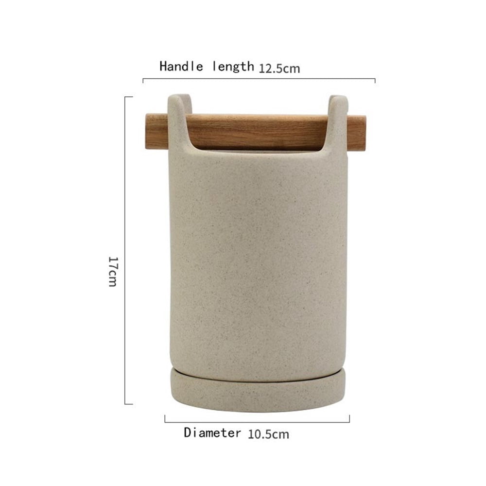 Kitchen Utensil Holder Ceramic Utensil Crock Cooking Tool Spatula Organizer