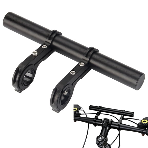 NATPLUS Bike Handlebar Extender Aluminum Alloy Multifunctional Extension Bar for Headlight, Phone Mount and Bike Computer