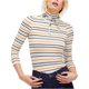 thumbnail image 2 of Free People Womens Im Cute Ribbed Basic Camiseta, Multicolor, Large Free People Camiseta básica, 2 of 2