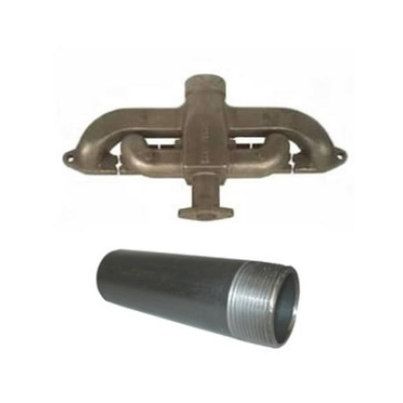 251175R1 Manifold with Short Exhaust Pipe Fits Case/International Harvester 100