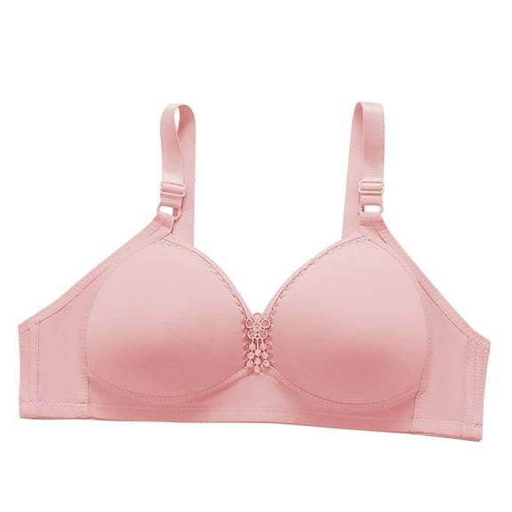 Ruimatai Women's B/C Cup Bra Soft Comfort Wireless Breathable Adjustable Straps Back Closure Everyday T-Shirt Bra