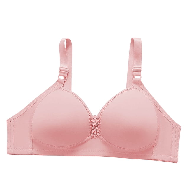 WRKEKC Wireless Bras for Women BC Cup Solid Color Adjustable Straps Lightweight Comfortable No Underwire Multi-Tone Everyday Wear Soft Support Daily Bras