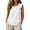 47# White, variant on Linen Tank Tops for Women Ruffle Short Sleeve Summer Tops Cute Crew Neck Casual Blouses (3XL,Wine)