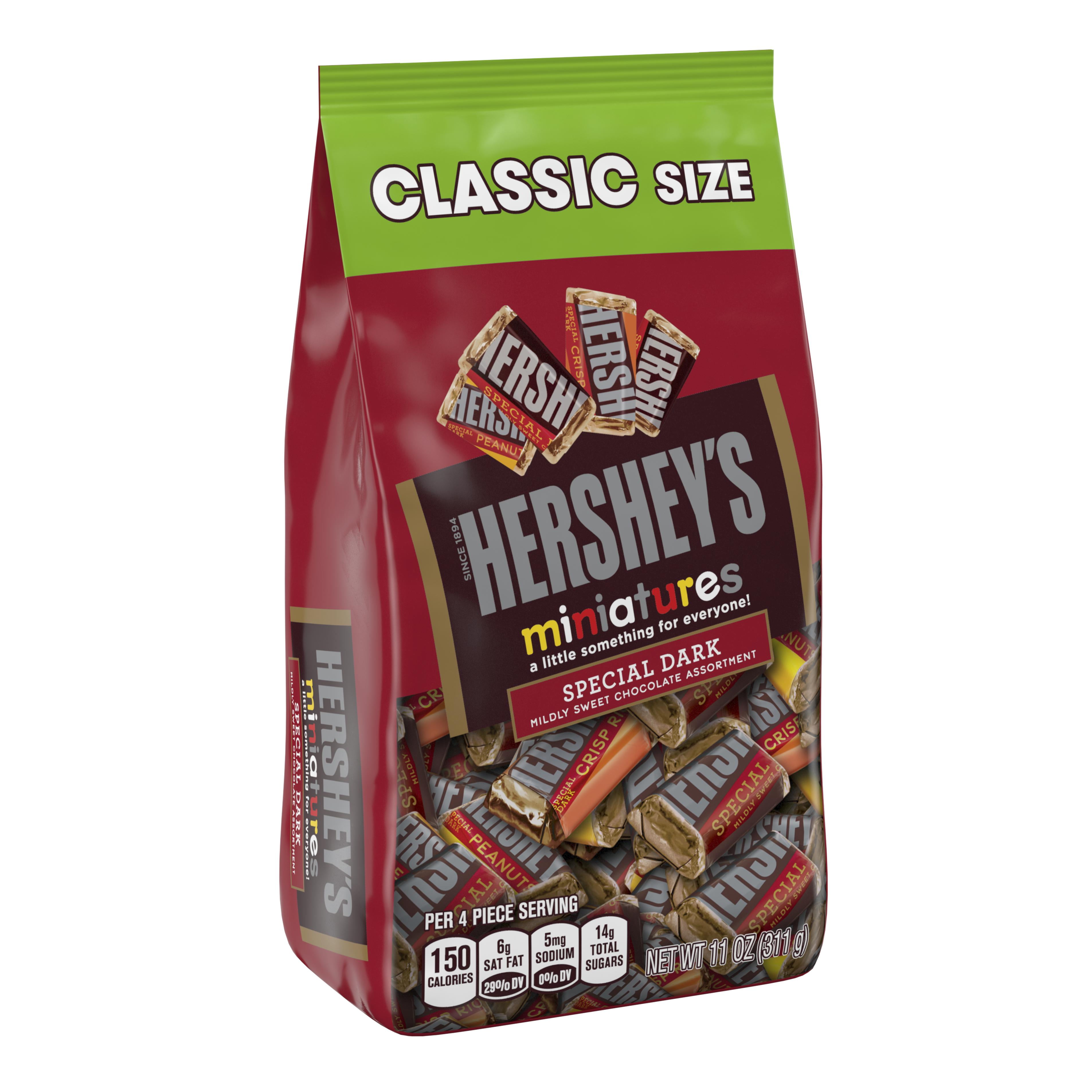 Hersheys Miniatures Special Dark Chocolate Candy Assortment 11 Oz