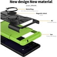 thumbnail image 5 of Compatible with Google Pixel 6a 5G Case and Tempered Glass Screen Protector Cover Slim Magnetic Ring Holder Stand Rugged Cell Phone Cases for Pixel6a5G Pixel6a a6 G5 Pixle 6a5G 2022 Women Men Green, 5 of 14