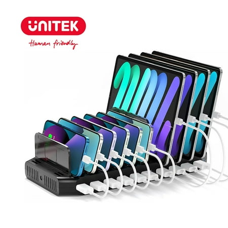 Unitek 1-Port Charging Station Docking Station with Accessories for Smartphone, Tablet, iPad, 1 Total Count, 1 Pack