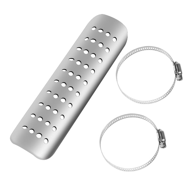 Escape Escudo Térmico Hierro Motocicleta Tubo De Escape Cubierta Fuerte Guardia Motocicleta Escape Silenciador Protector De Aislamiento Térmico Para Montar Tubo De Escape Motocicleta Moyic VI009415-01