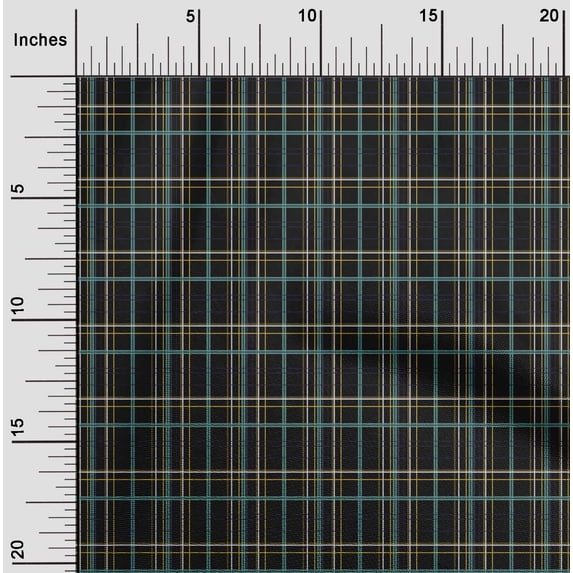 oneOone Polyester Lycra Fabric Madras Check Print Fabric By Yard 56 Inch Wide