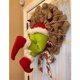 thumbnail image 5 of Corona navideña Corona de puerta de 30 cm Navidad Decoraciones navideñas Decoraciones de corona Cómo el Grinch robó la puerta de la corona navideña de arpillera Adepaton HR-0012, 5 of 7