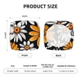 thumbnail image 6 of Lsque Yellow White Daisy Pattern Printed Square Couch Cushion Covers, Floral Sofa Cushion Covers Replacement, Stretch Couch Covers for Couch-16.9in, 6 of 9