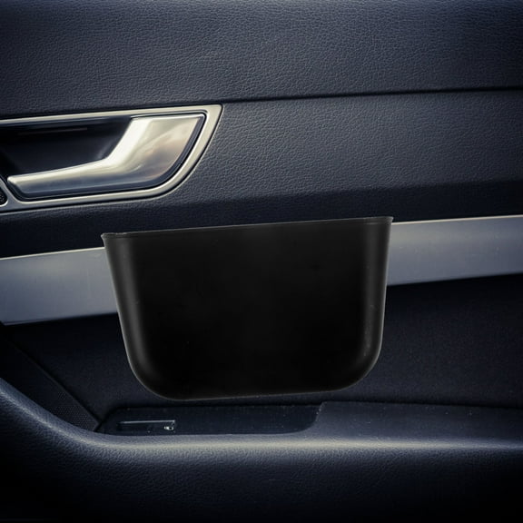 NUOLUX 2Pcs Plastic Small Car Trash Can Hanging Design for Daily Use 11.0*4.3*2.2in