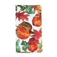thumbnail image 3 of Fennco Styles Pumpkin Foliage Harvest Cloth Napkins 20" W X 20" L, Set of 4 - Multicolor Fall Leaves Dinner Napkins for Thanksgiving, Seasonal Decor, Banquet, Family Gathering and Special Events, 3 of 4