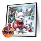 thumbnail image 2 of 5D DIY Con Taladro Arte Perro Las Tierras Altas Del Oeste Navidad 40x40cm, 2 of 7