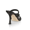 thumbnail image 3 of Jimmy Choo Women's 'Diosa' Leather Mule Sandal Heels Black, 3 of 6
