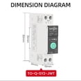 thumbnail image 3 of Disyuntor inteligente Wifi Control remoto inalámbrico Interruptor de control Aplicación de teléfono móvil Controles remotos Visualización Disyuntor doméstico inteligente Temporizador Cuenta regresiva, 3 of 5