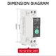 thumbnail image 3 of Disyuntor inteligente Wifi Control remoto inalámbrico Interruptor de control Aplicación de teléfono móvil Controles remotos Visualización Disyuntor doméstico inteligente Temporizador Cuenta regresiva, 3 of 5