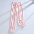 thumbnail image 4 of ITSAME Girls Tapered Sweatpants, Quick-Dry Elastic Waist with Pockets Summer Casual Jogger Pants Pink Size 7-8, 4 of 6