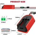 thumbnail image 3 of Adaptateur de Roues Motorisées pour Batterie Bauer 20V, Adaptateur Bricolage pour Batterie Bauer 20V, Kit de Conversion de Centrale Électrique avec Fusibles, Bornes, Fil 14AWG, Convertisseur pour Jouets de Voiture Rc, Robotique, Camion Rc, 3 of 8
