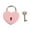 Pink, variant on Yirtree Small Lock with Keys, Heart Lock Mini Lock, Locker Decor Diary Lock for Diary Book Jewelry Storage Box