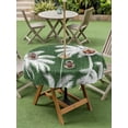 thumbnail image 4 of Outdoor Tablecloth with Umbrella Hole for Patio/Picnic/Party/Camping, Dark Green Palm Trees Waterproof Table Cloth Round Cover Washable, Farmhouse Tropical Summer Beach (Dia 54"), 4 of 9