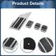 thumbnail image 5 of Ofertas Únicas 4 Pcs Almohadillas de Pedal de Pie Cubiertas de Pedal Acelerador para Peugeot 508 2012-2014 Acero Inoxidable Tono Plateado, 5 of 6