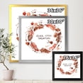 thumbnail image 4 of Designart 'Impression Of Bird Feathers Wreath' Traditional Framed Art Print, 4 of 4