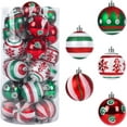 thumbnail image 1 of 30 bolas de Navidad para decoración, juego de bolas de Navidad de 6 cm, bolas de plástico irrompibles para decoración de árboles de Navidad, bolas para decoración de árboles de Navidad, 1 of 5