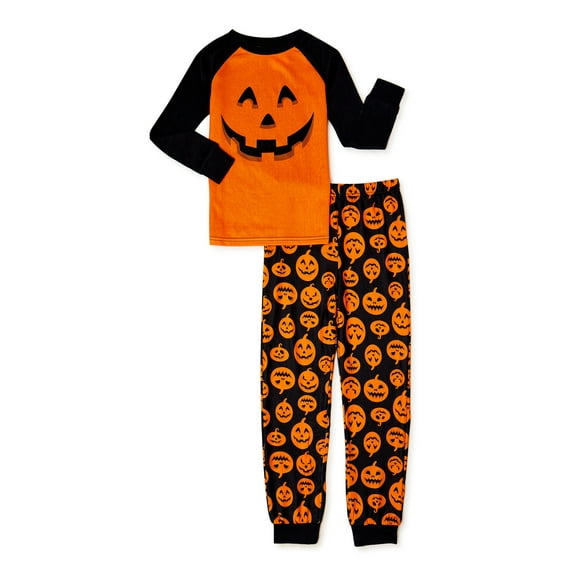 Halloween Boys Long Sleeve Top and Pants, 2-Piece Pajama Set, Sizes 2-10
