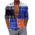 thumbnail image 4 of POINTERTECK Chemise à Manches Longues Imprimée Complète à Col à Revers pour Hommes Automne Hiver, 4 of 6