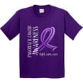 thumbnail image 3 of Inktastic Pancreatic Cancer Awareness Fight, Care, Cure Youth T-Shirt, 3 of 5