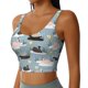 thumbnail image 2 of Balery Swan Princess On Lake Sujetadores deportivos con espalda cruzada para mujer, acolchados, sin costuras, de alto impacto, ideales para yoga, gimnasio, entrenamiento y fitness.-Medium, 2 of 8