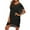 Black, variant on Sngxgn Women Swimsuit Coverup Blouse Button up Shirt Dresses Tops(Pink,One Size)